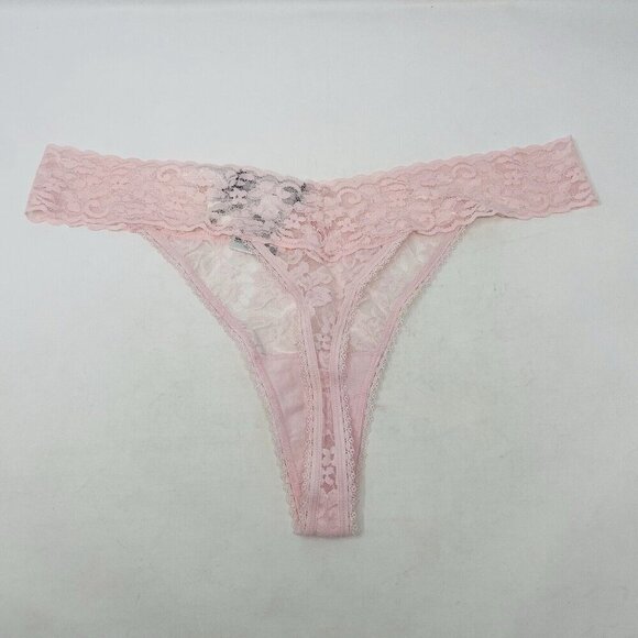 INC International Concepts Womens Size XL Lace Thong Underwear Panty Pink 2517 - Picture 4 of 7